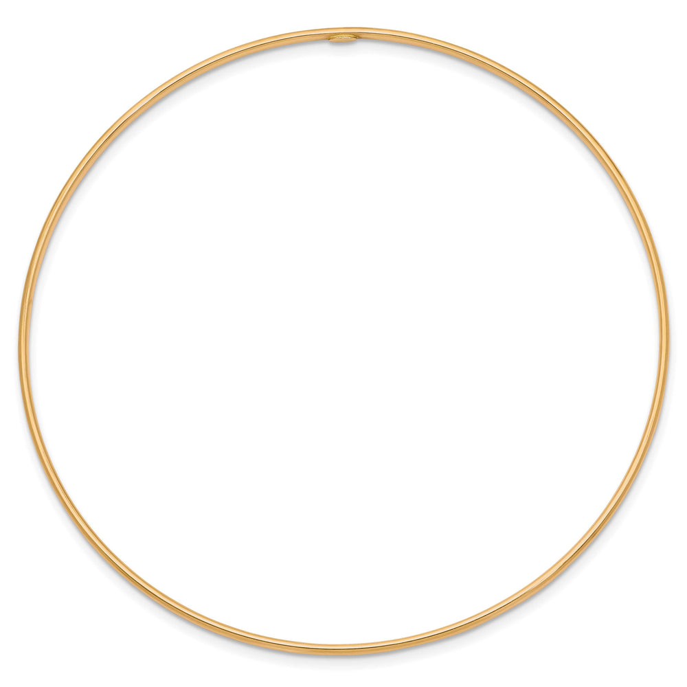 10K Yellow Gold 1.5 mm Slip On Bangle