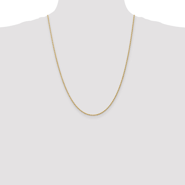 10K Yellow Gold 1.50mm Regular Rope Chain