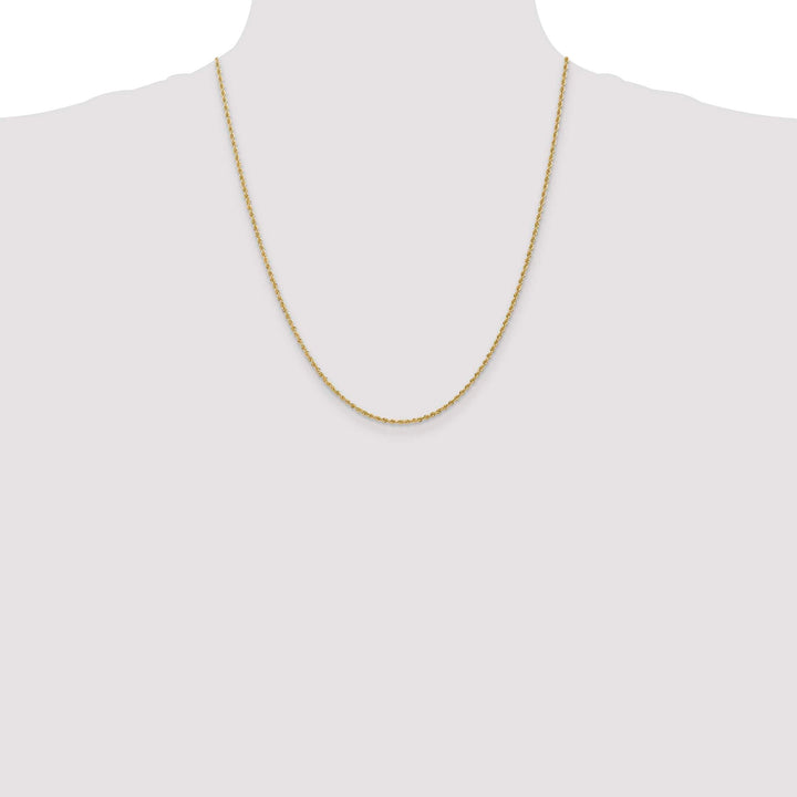 10K Yellow Gold 1.50mm Regular Rope Chain