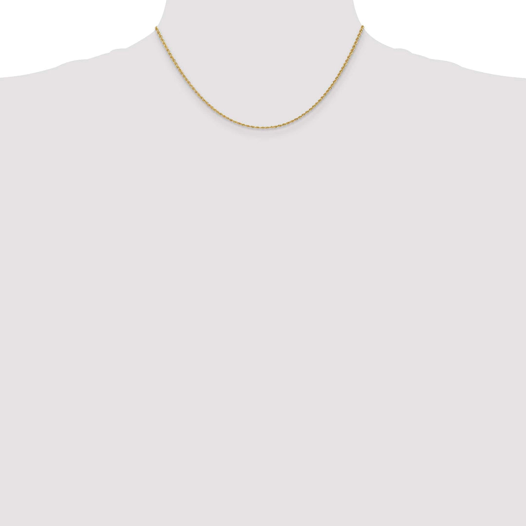 10K Yellow Gold 1.50mm Regular Rope Chain