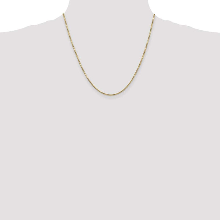 10K Yellow Gold 1.5mm Box Chain Size 20