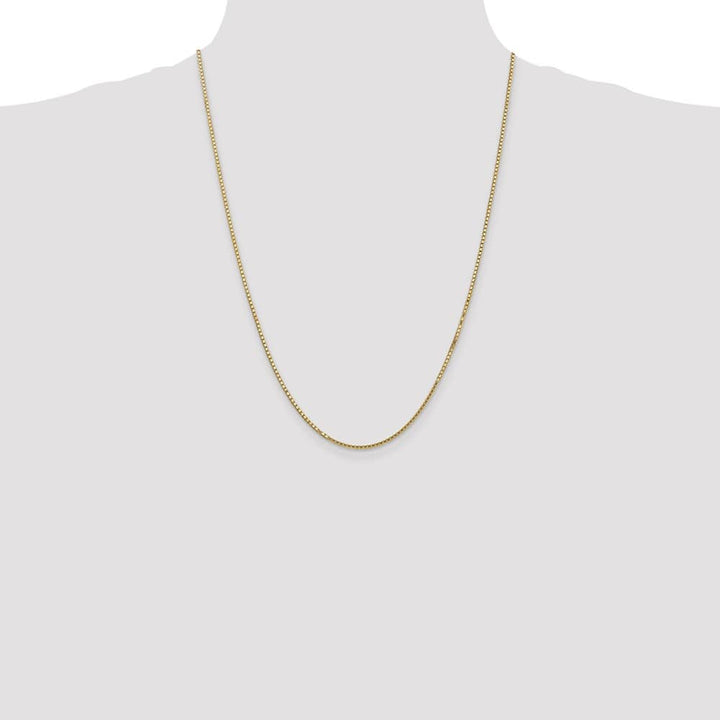 10K Yellow Gold 1.5mm Box Chain Size 24