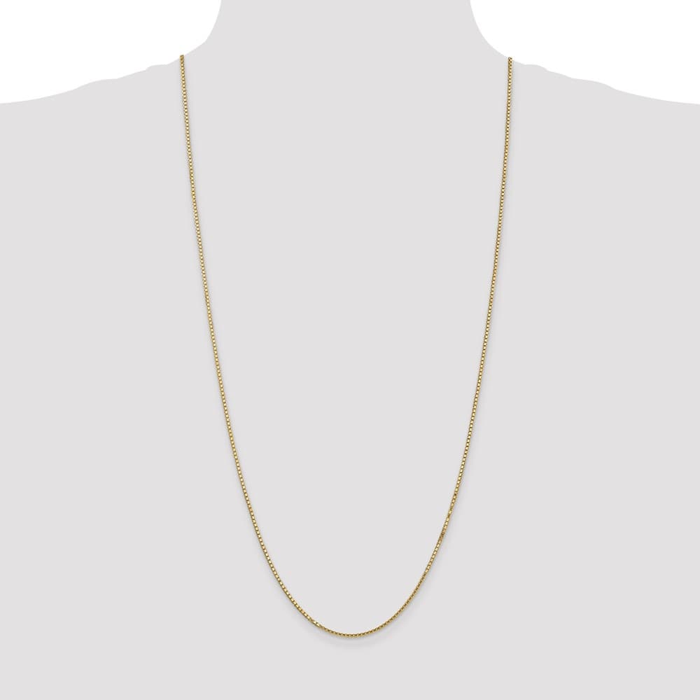 10K Yellow Gold 1.5mm Box Chain Size 30