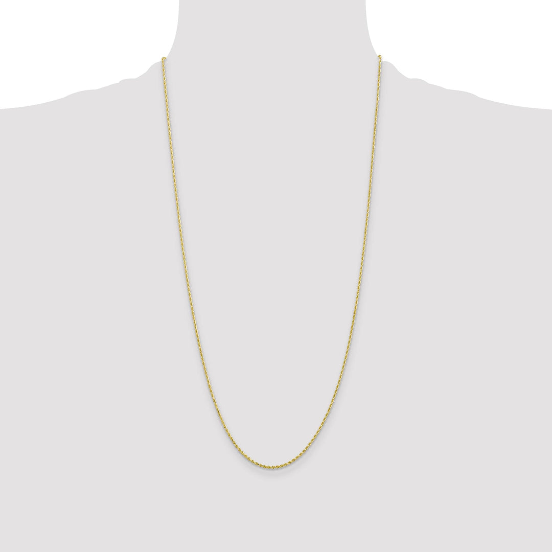 10K Yellow Gold 1.5mm D.C. Rope Chain
