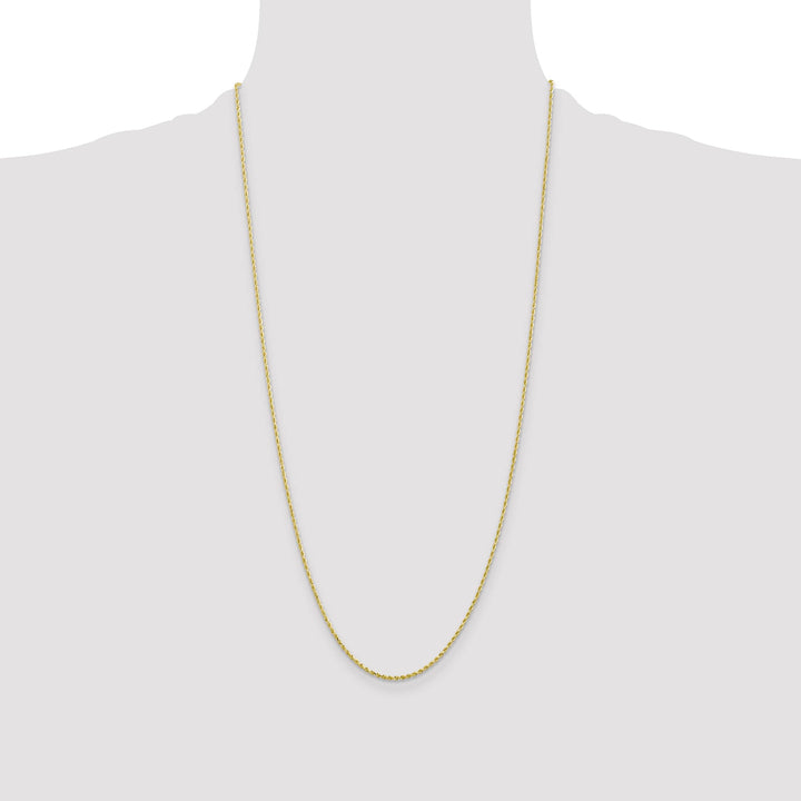 10K Yellow Gold 1.5mm D.C. Rope Chain
