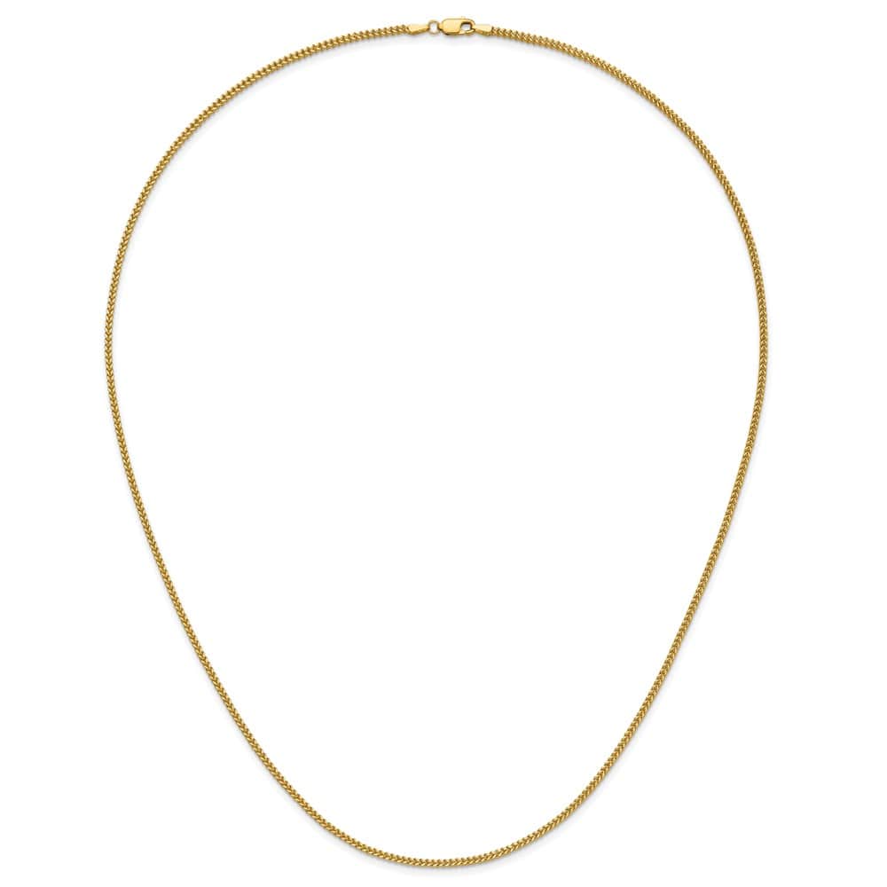 10K Yellow Gold 1.5mm Franco Chain