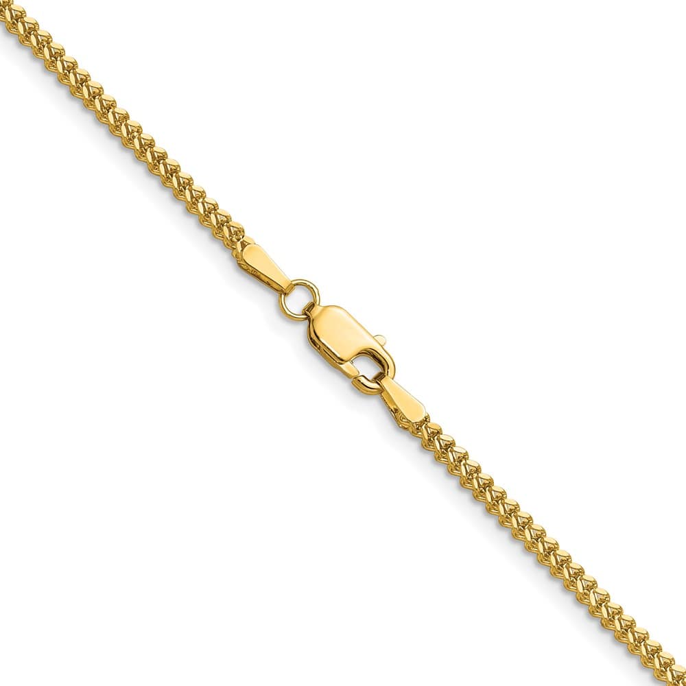 10K Yellow Gold 1.5mm Franco Chain