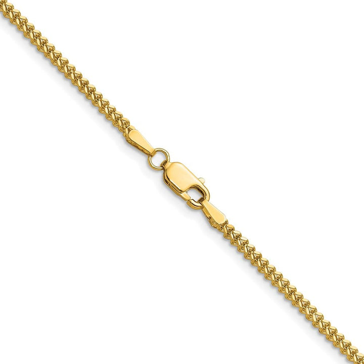 10K Yellow Gold 1.5mm Franco Chain