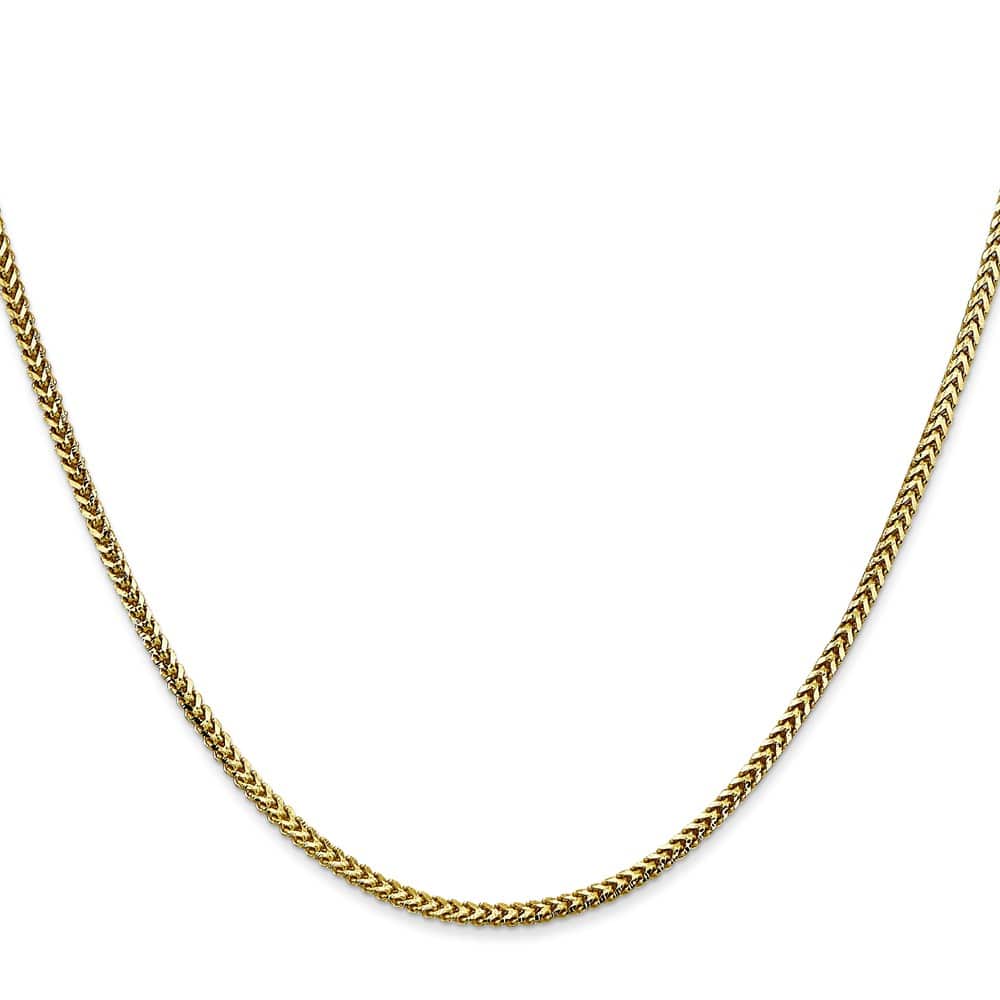 10K Yellow Gold 1.5mm Franco Chain