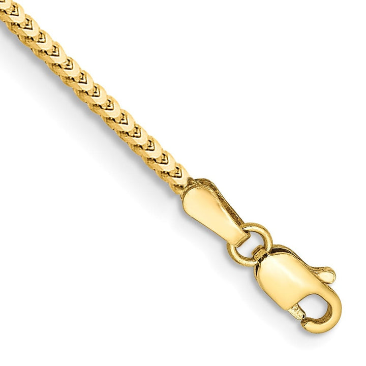 10K Yellow Gold 1.5mm Franco Chain Size 7