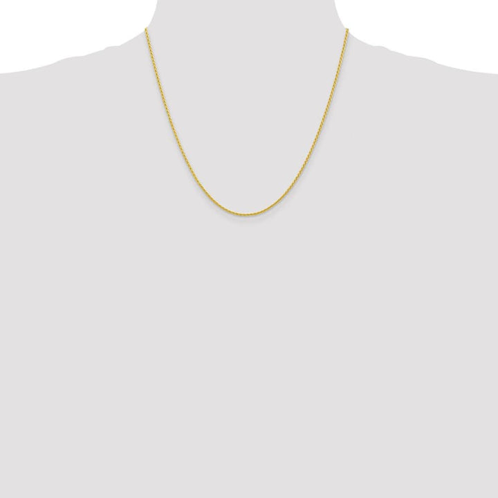 10K Yellow Gold 1.5mm Parisian Wheat Chain