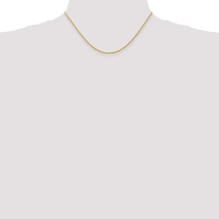 10K Yellow Gold 1.5mm Parisian Wheat Chain Size 16
