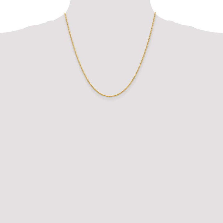 10K Yellow Gold 1.5mm Parisian Wheat Chain Size 20