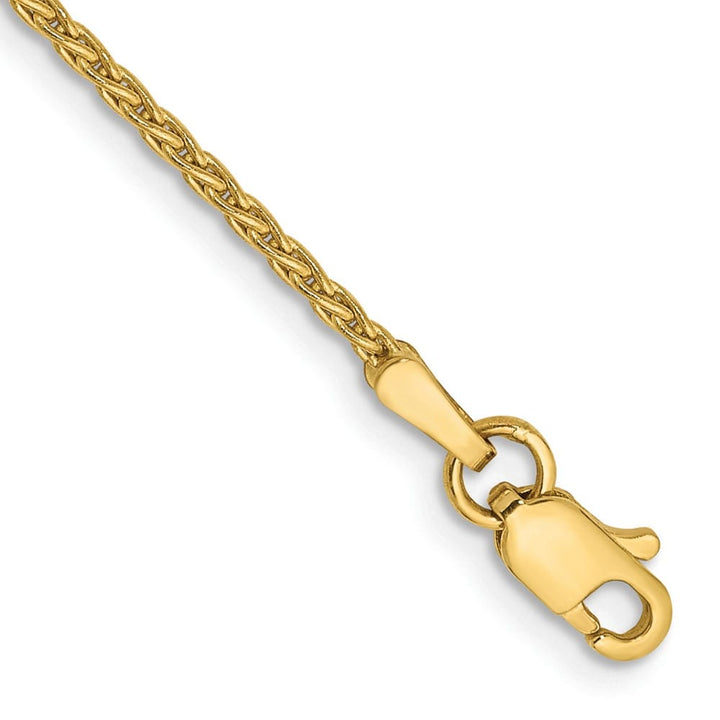10K Yellow Gold 1.5mm Parisian Wheat Chain Size 7