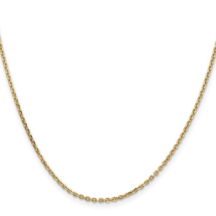 10K Yellow Gold 1.65mm D.C. Cable Chain