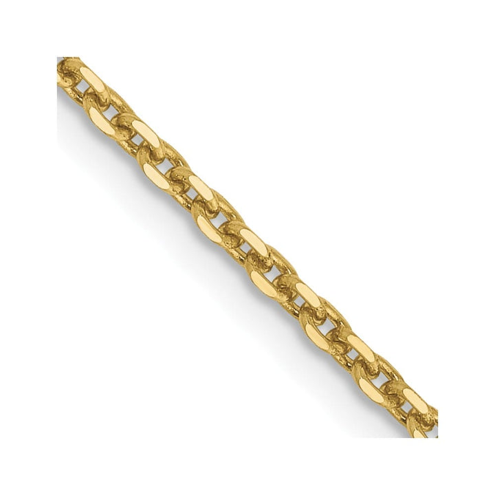 10K Yellow Gold 1.65mm D.C. Cable Chain