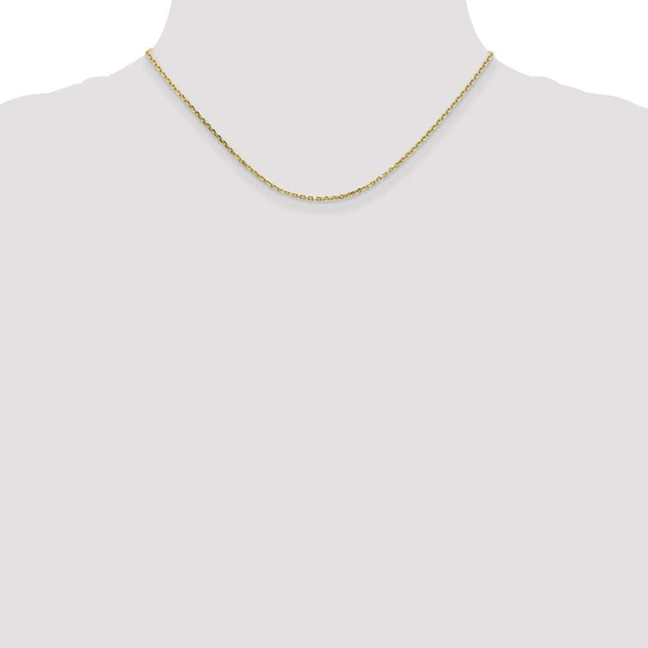 10K Yellow Gold 1.65mm D.C. Cable Chain Size 16