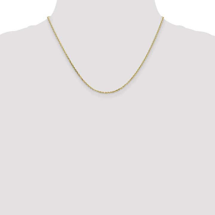 10K Yellow Gold 1.65mm D.C. Cable Chain Size 18