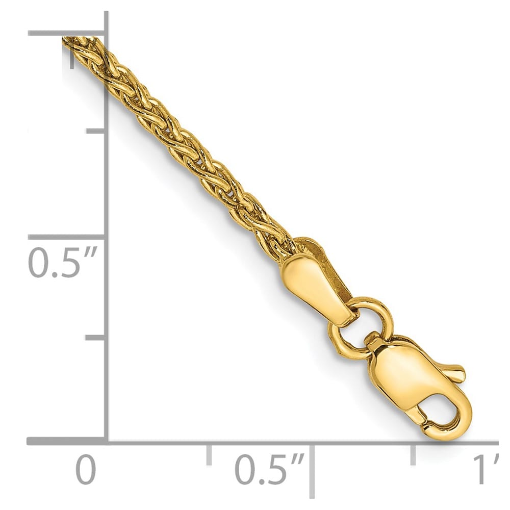 10K Yellow Gold 1.75mm Parisian Wheat Chain