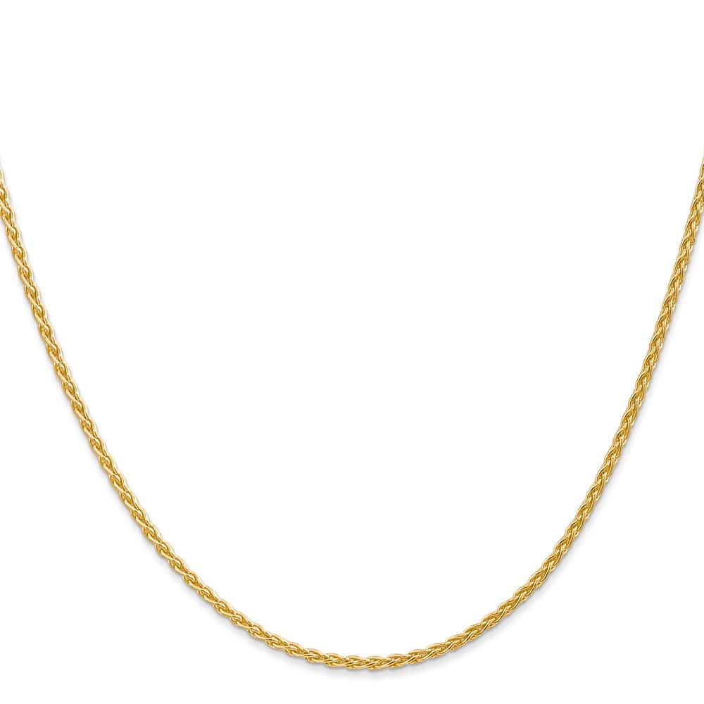 10K Yellow Gold 1.75mm Parisian Wheat Chain