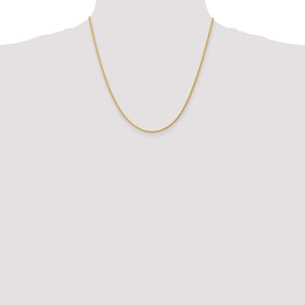 10K Yellow Gold 1.75mm Parisian Wheat Chain Size 20