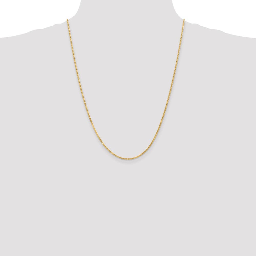 10K Yellow Gold 1.75mm Parisian Wheat Chain Size 24
