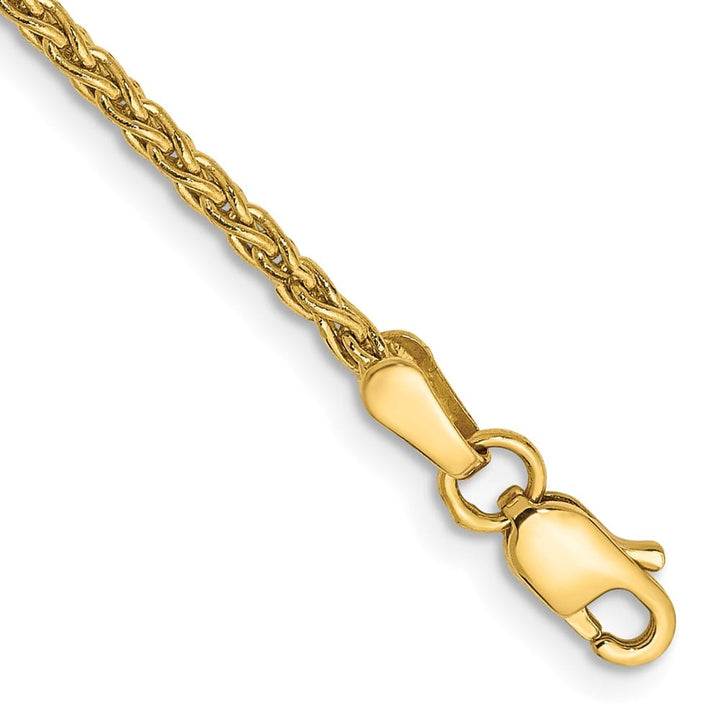 10K Yellow Gold 1.75mm Parisian Wheat Chain Size 7