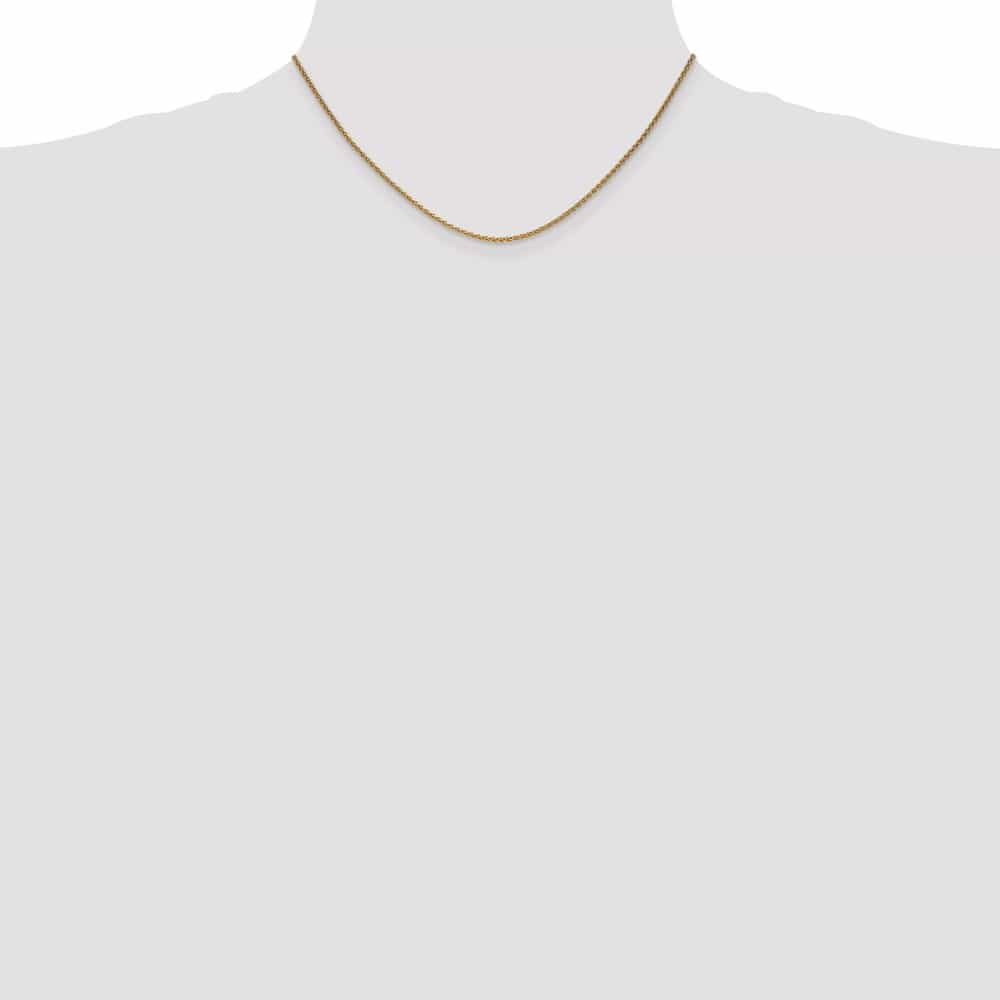 10K Yellow Gold 1.7mm Spiga Chain Size 16