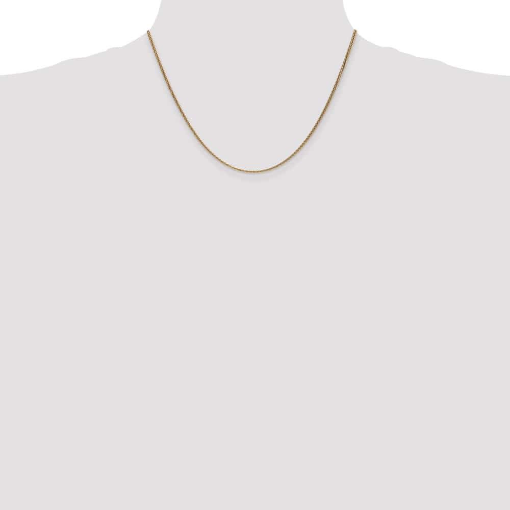 10K Yellow Gold 1.7mm Spiga Chain Size 18