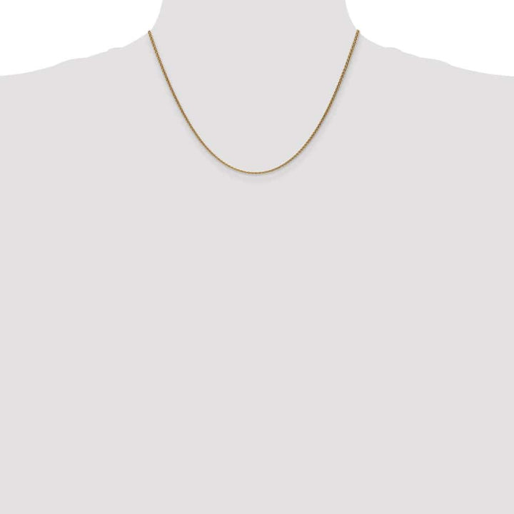 10K Yellow Gold 1.7mm Spiga Chain Size 18