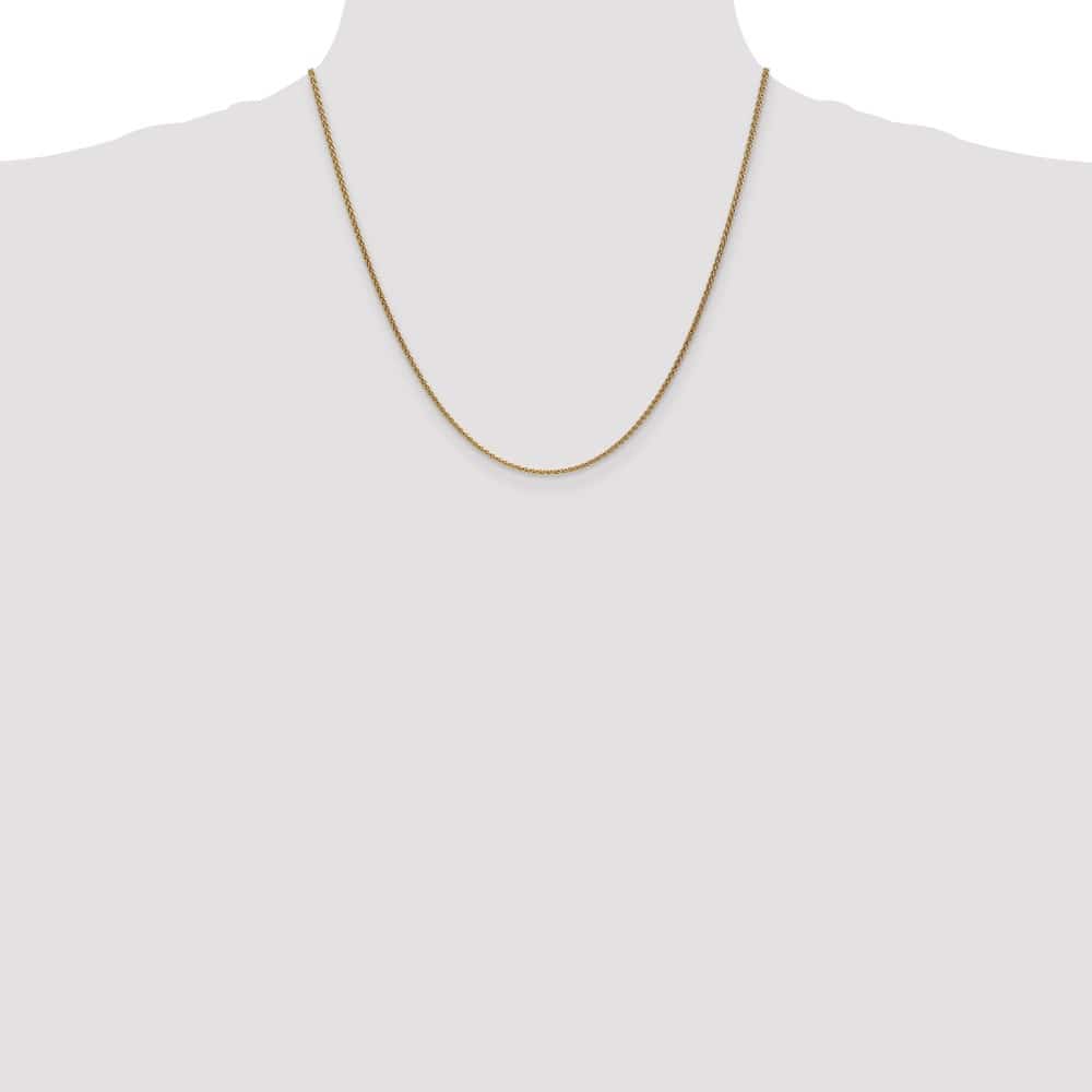 10K Yellow Gold 1.7mm Spiga Chain Size 20