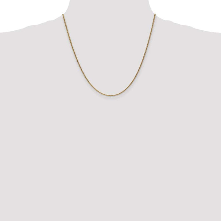 10K Yellow Gold 1.7mm Spiga Chain Size 20