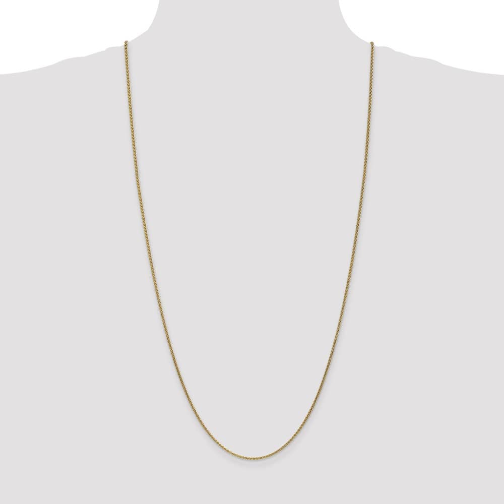 10K Yellow Gold 1.7mm Spiga Chain Size 30