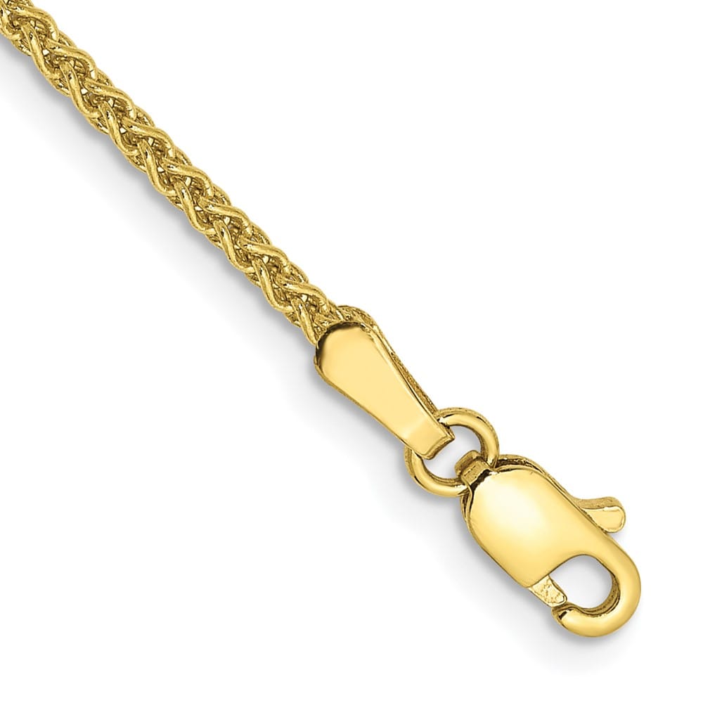 10K Yellow Gold 1.7mm Spiga Chain Size 7