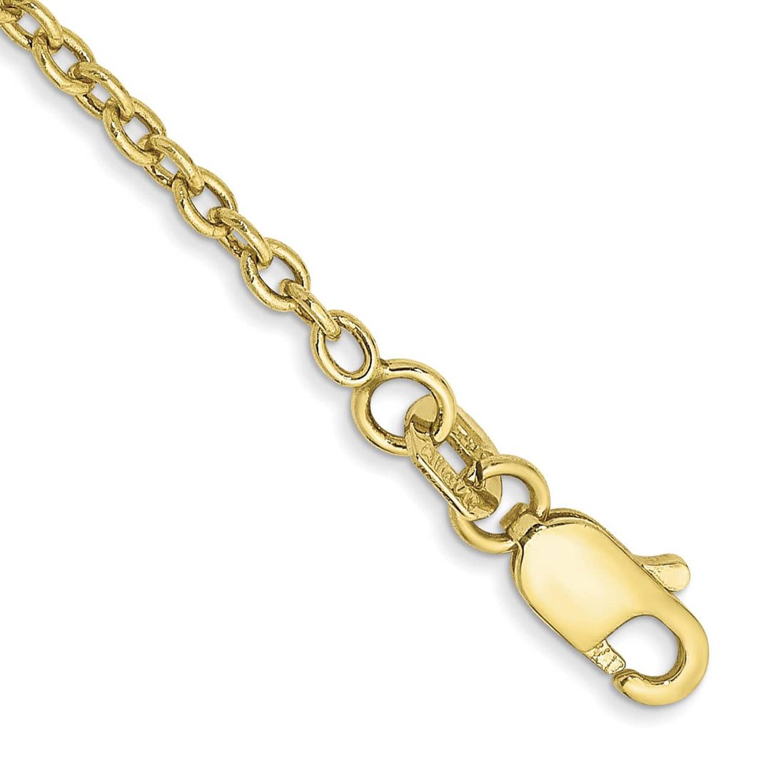 10K Yellow Gold 1.8 mm Forzantine Anklet