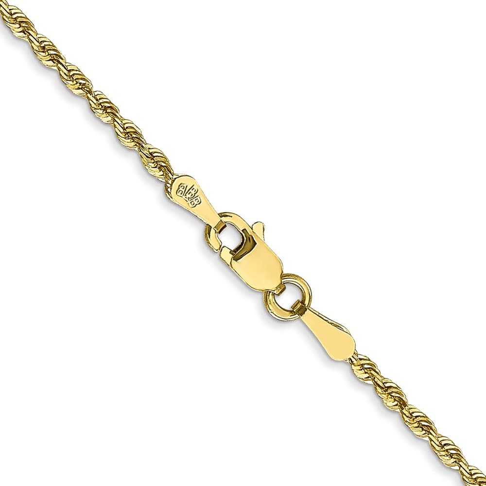 10K Yellow Gold 1.85mm D.C. Quadruple Rope Chain