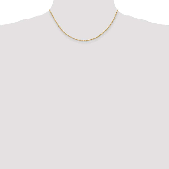10K Yellow Gold 1.85mm D.C. Quadruple Rope Chain Size 16