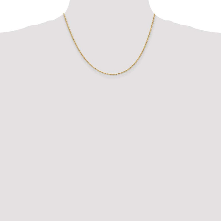 10K Yellow Gold 1.85mm D.C. Quadruple Rope Chain Size 18