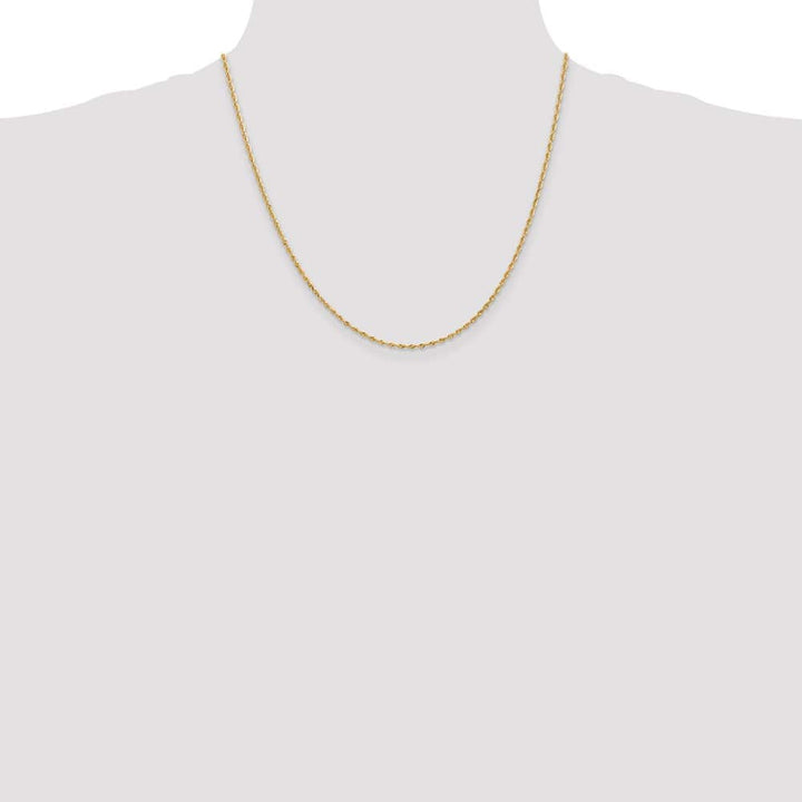 10K Yellow Gold 1.85mm D.C. Quadruple Rope Chain Size 20