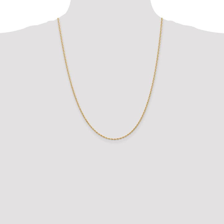 10K Yellow Gold 1.85mm D.C. Quadruple Rope Chain Size 24