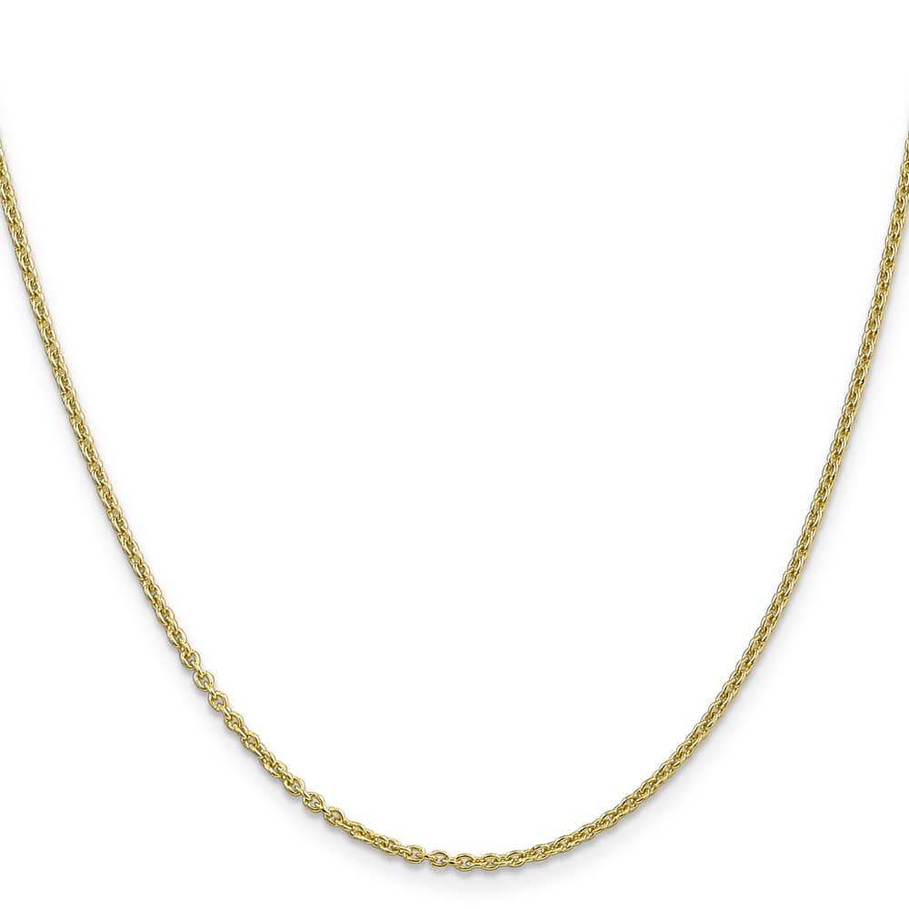 10K Yellow Gold 1.8mm Forzantine Cable Chain