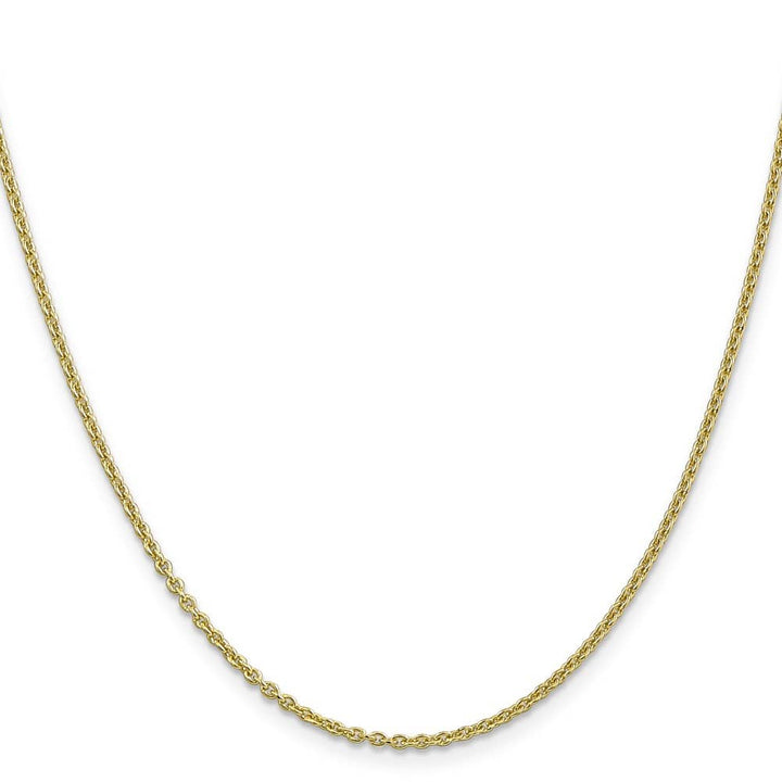 10K Yellow Gold 1.8mm Forzantine Cable Chain
