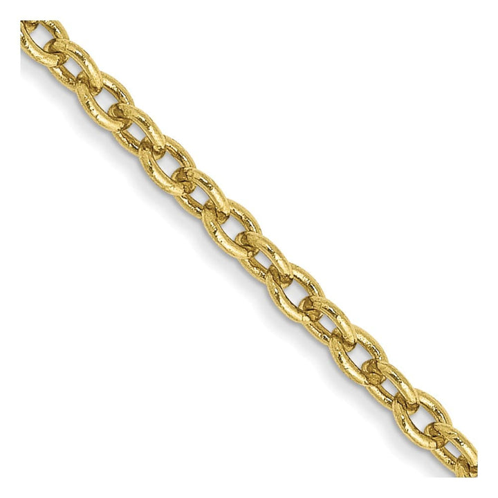 10K Yellow Gold 1.8mm Forzantine Cable Chain