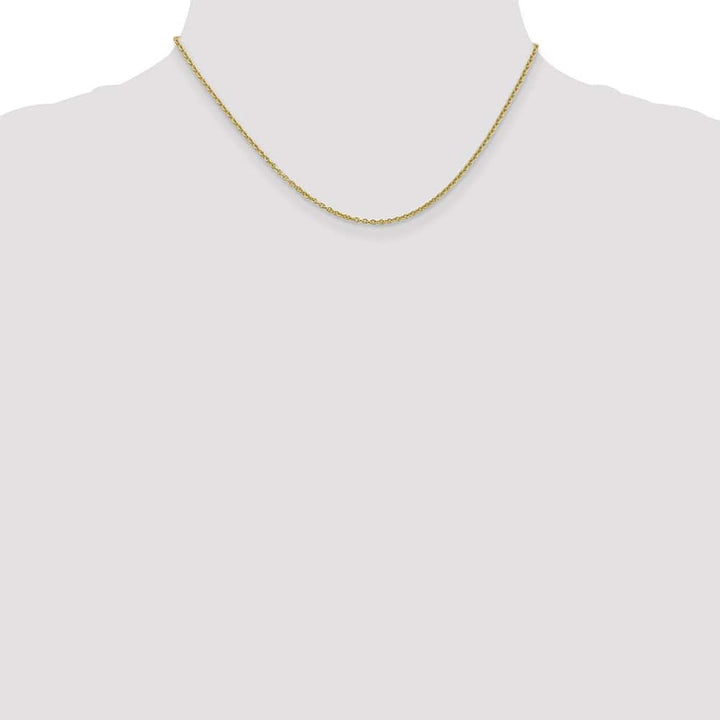 10K Yellow Gold 1.8mm Forzantine Cable Chain Size 16
