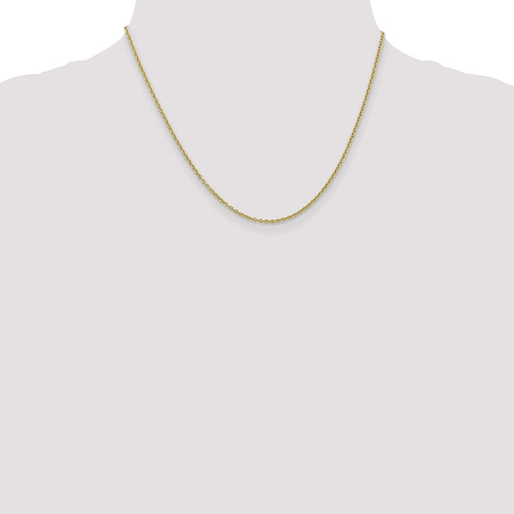 10K Yellow Gold 1.8mm Forzantine Cable Chain Size 18
