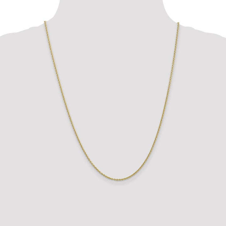 10K Yellow Gold 1.8mm Forzantine Cable Chain Size 24