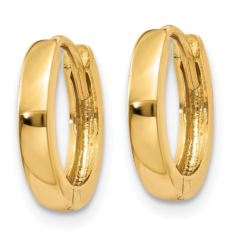 10k Yellow Gold 1.8mm Hinged Hoop Earrings