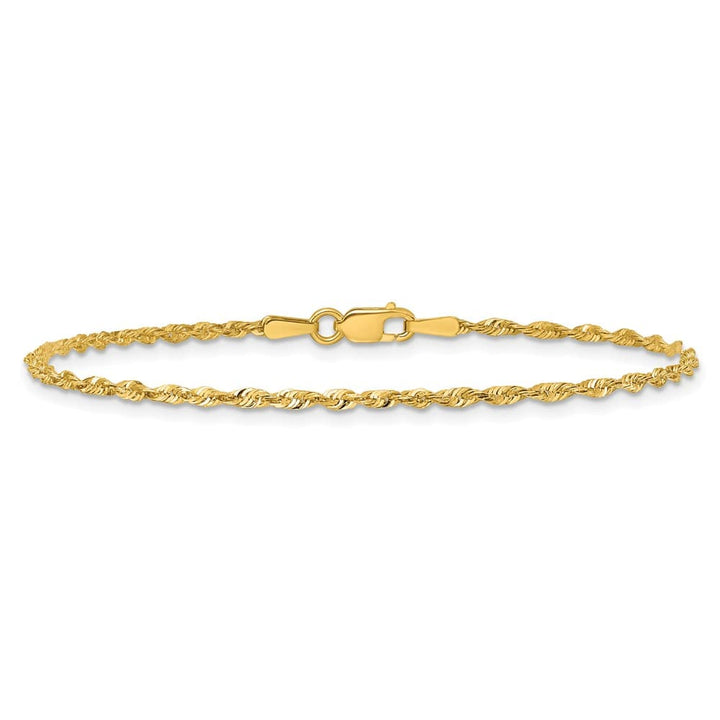10K Yellow Gold 1.8mm Ultra D.C. Lightweight Rope Chain