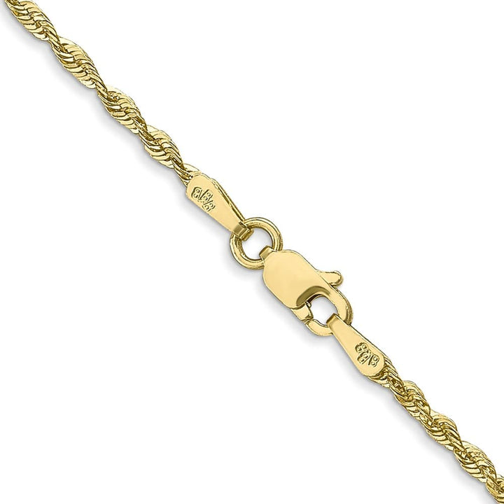 10K Yellow Gold 1.8mm Ultra D.C. Lightweight Rope Chain