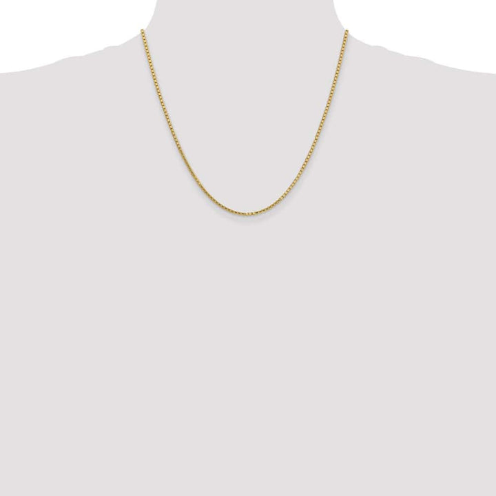 10K Yellow Gold 1.9mm Box Chain Size 20